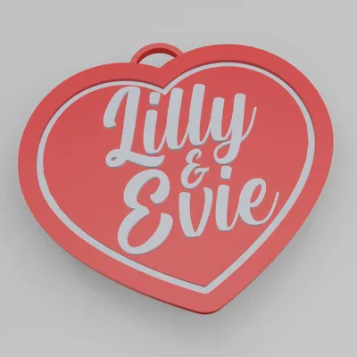 Móc Khóa Trái Tim / Thẻ Chìa Khóa