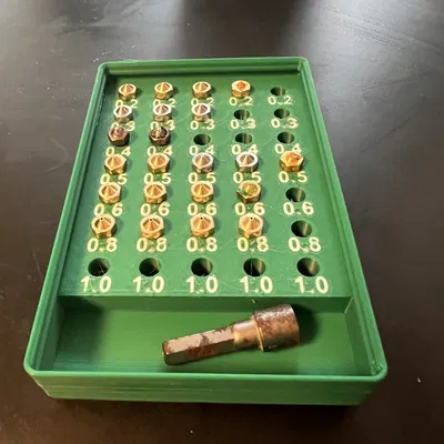 Kệ đựng đầu phun Gridfinity - mmu