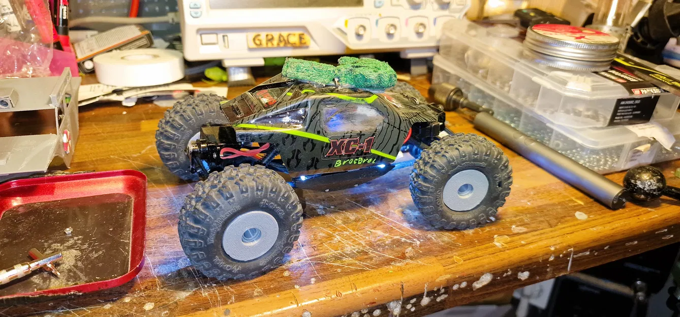 Bánh Xe Có Trọng Lượng cho Axial AX24 (1/24 AX24 XC-1 4WS CRAWLER) - Image 2