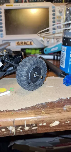 Bánh Xe Có Trọng Lượng cho Axial AX24 (1/24 AX24 XC-1 4WS CRAWLER) - Image 6