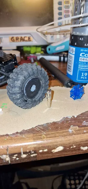 Bánh Xe Có Trọng Lượng cho Axial AX24 (1/24 AX24 XC-1 4WS CRAWLER) - Image 7