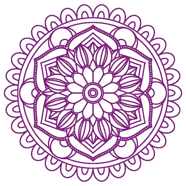 Mẫu Trang Trí Mandala 2D - Image 1