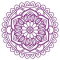 Mẫu Trang Trí Mandala 2D - Thumbnail 1