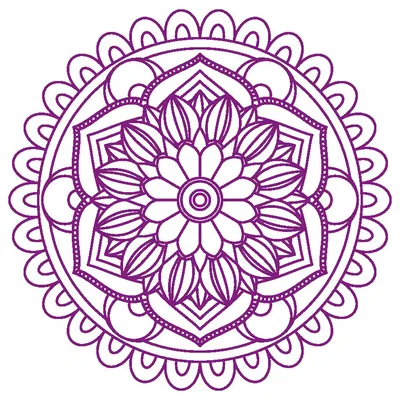 Mẫu Trang Trí Mandala 2D