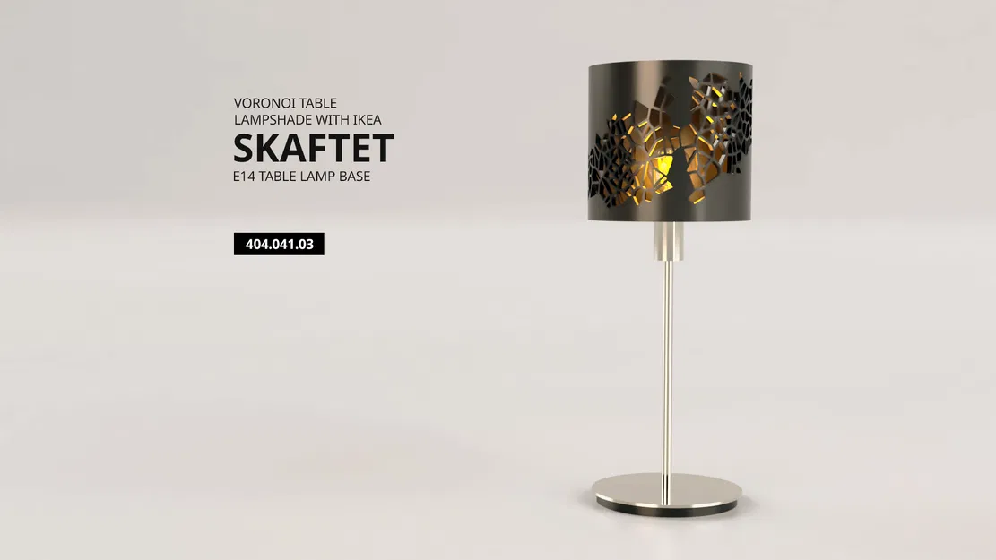 Chao đèn bàn họa tiết Voronoi - Image 2