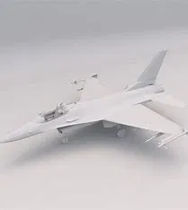 Mô hình máy bay F-16 trên giá đỡ - Image 1