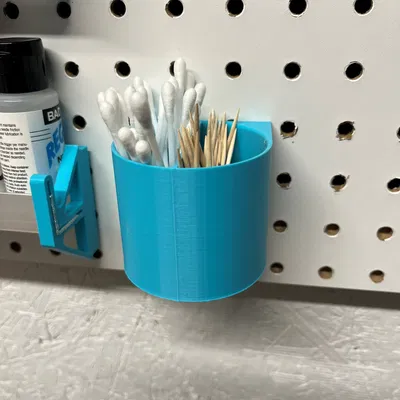 Đế Đựng Tăm Bông/Tăm Xỉa Răng Cho Pegboard