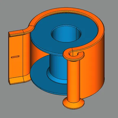 Cuộn dây và kẹp dây tùy chỉnh [FreeCAD]