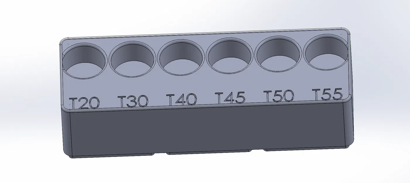 Kệ Giữ Socket Husky T20 đến T55 Chuẩn Gridfinity - Image 3