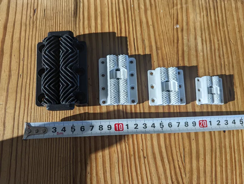 Bộ bản lề bánh răng mini in liền - Image 1