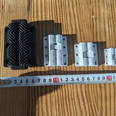 Bộ bản lề bánh răng mini in liền