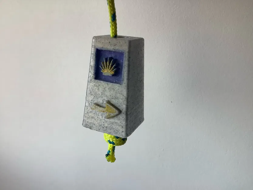 Móc Khóa Cột Mốc Đường Santiago - Hito del camino de santiago - Image 1