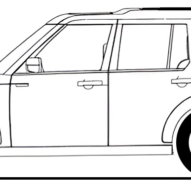 Mô hình đường viền Land Rover Discovery