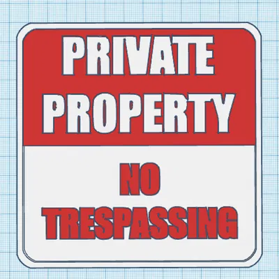 Biển Báo Cấm Xâm Phạm In Đa Màu