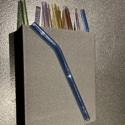 Hộp Đựng Ống Hút Thủy Tinh