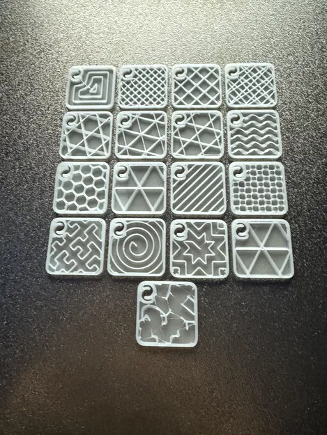 Tất cả 17 Mẫu Thử Độ Điền Đầy Của Bambu Lab - Image 1