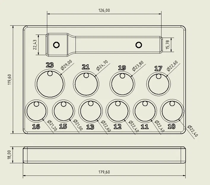 Hộp đựng bộ tuýp | 10 tuýp - Image 9