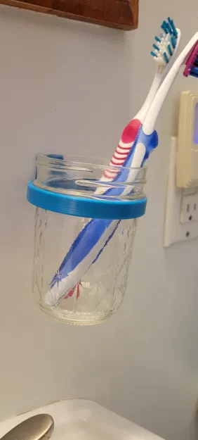 Chỗ Đựng Bàn Chải Đánh Răng Đơn Giản Bằng Hũ Mứt - Image 1