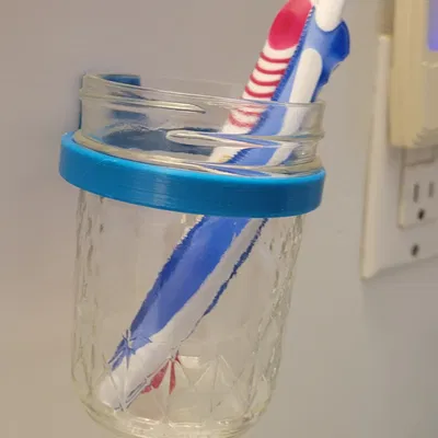 Chỗ Đựng Bàn Chải Đánh Răng Đơn Giản Bằng Hũ Mứt