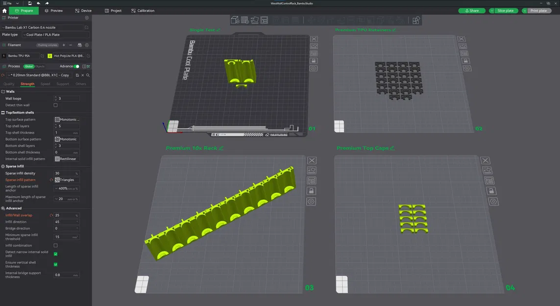 Giá đỡ tường Wera Kraftform Micro (Parametric) cho Bảng điều khiển - Image 5