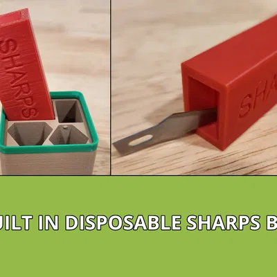 Hộp đựng Dao Rọc Giấy Ryobi RHCKP04 Chuẩn Gridfinity 1x1x7