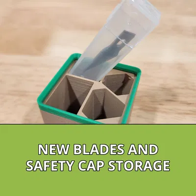 Hộp đựng Dao Rọc Giấy Ryobi RHCKP04 Chuẩn Gridfinity 1x1x7