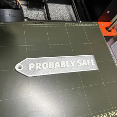 Thẻ Móc Khóa An Toàn Tạm Được Kiêm Dụng Cụ Cạp Khuôn In Khoảng 170mm x 37mm