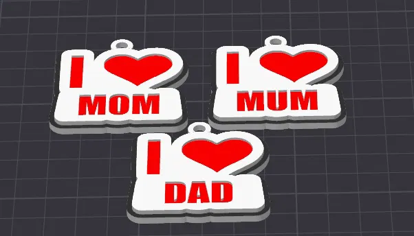 Móc khóa/Bùa dây chuyền Ngày của Mẹ / Ngày của Cha - Image 1