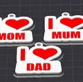 Móc khóa/Bùa dây chuyền Ngày của Mẹ / Ngày của Cha - Thumbnail 1