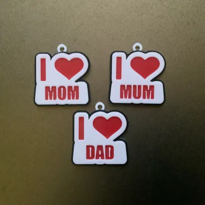 Móc khóa/Bùa dây chuyền Ngày của Mẹ / Ngày của Cha