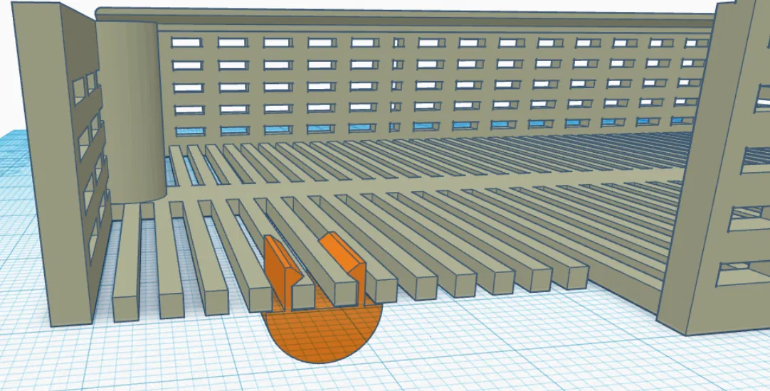 Chân đế kẹp cho "Hộp đựng Gel hút ẩm có nắp trượt (Tương thích IKEA Samla 22L)" - Image 1