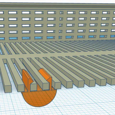 Chân đế kẹp cho "Hộp đựng Gel hút ẩm có nắp trượt (Tương thích IKEA Samla 22L)"