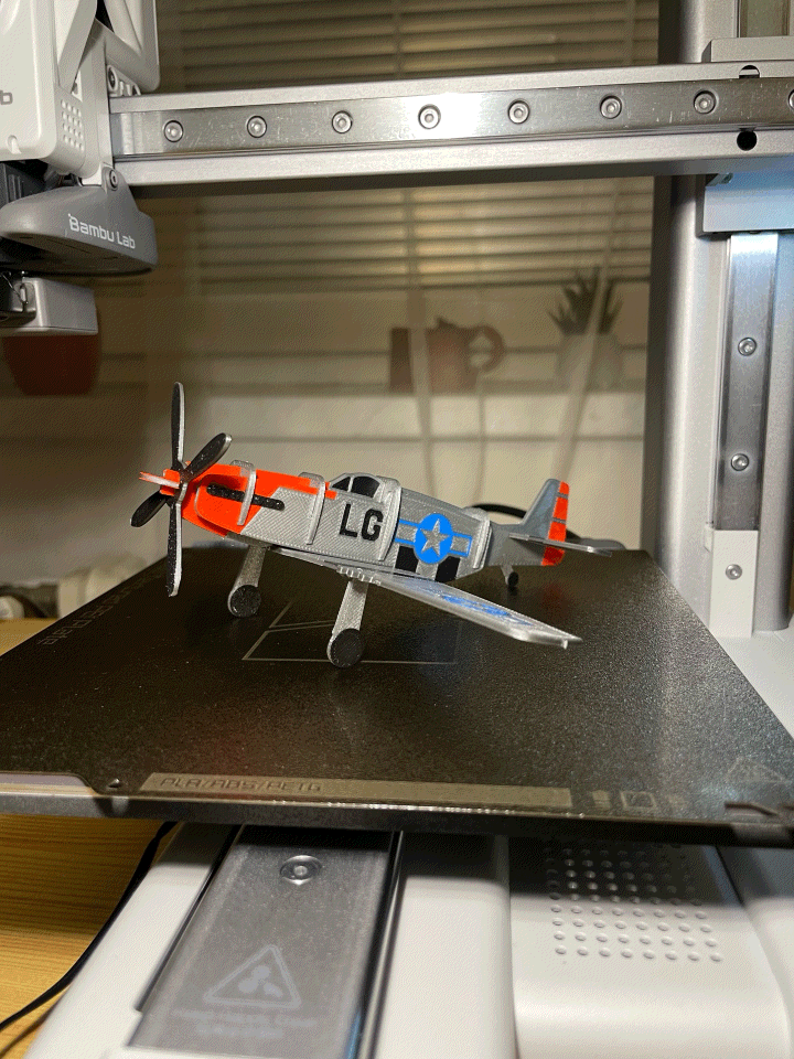 Mô hình P-51D Mustang Kit Card - Thumbnail 1