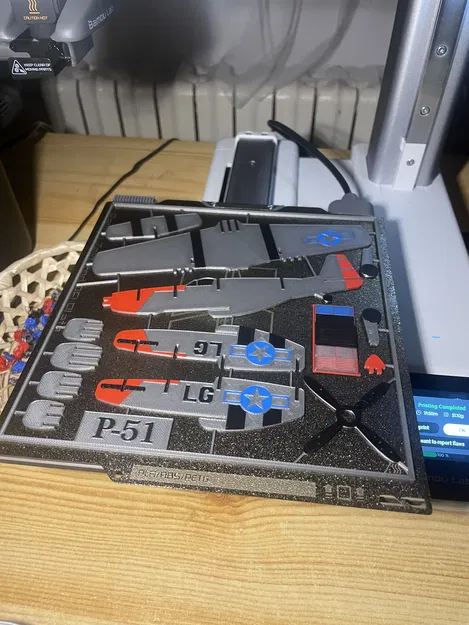 Mô hình P-51D Mustang Kit Card - Image 8