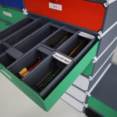 Ngăn kéo Gridfinity Module có Nút Chặn