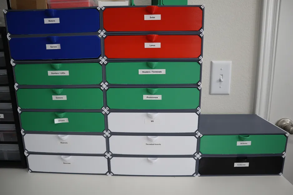 Ngăn kéo Gridfinity Module có Nút Chặn - Image 3