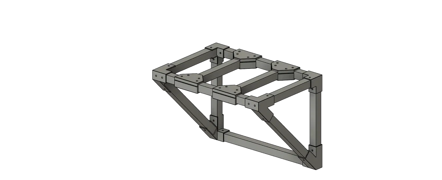 Bộ đầu nối cho thanh vuông 16mm - Image 1