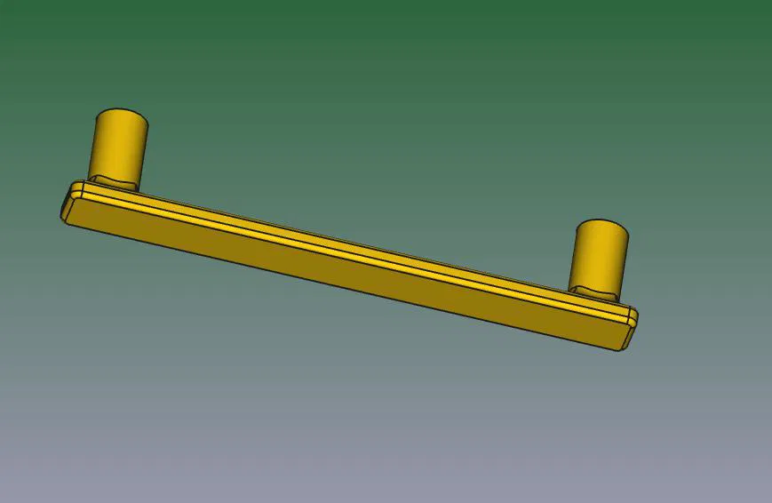 Tay Nắm Tủ Bếp Griff-95-d3 V1 - Thiết Kế Đơn Giản - Image 1