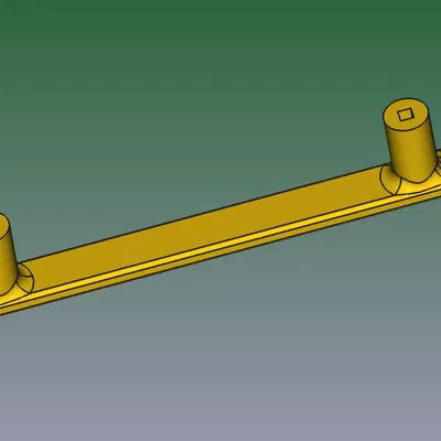 Tay Nắm Tủ Bếp Griff-95-d3 V1 - Thiết Kế Đơn Giản