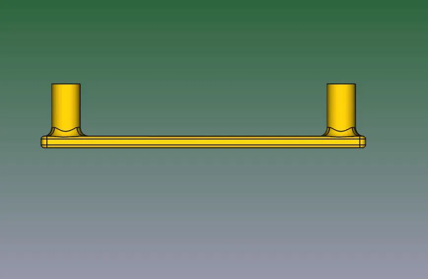 Tay Nắm Tủ Bếp Griff-95-d3 V1 - Thiết Kế Đơn Giản - Image 4
