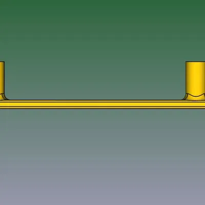 Tay Nắm Tủ Bếp Griff-95-d3 V1 - Thiết Kế Đơn Giản