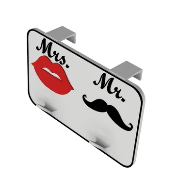 Móc Treo Cửa Cô Dâu Chú Rể (Mrs & Mr)