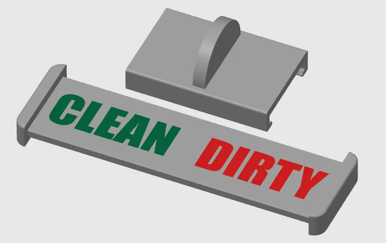 Biển Báo Tình Trạng Máy Rửa Bát (Phiên Bản MMU Có Nam Châm Tùy Chỉnh) - Image 4