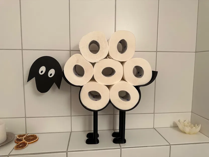 Chú Cừu Đen - Kệ Giấy Vệ Sinh - Không Cần Support - Image 1