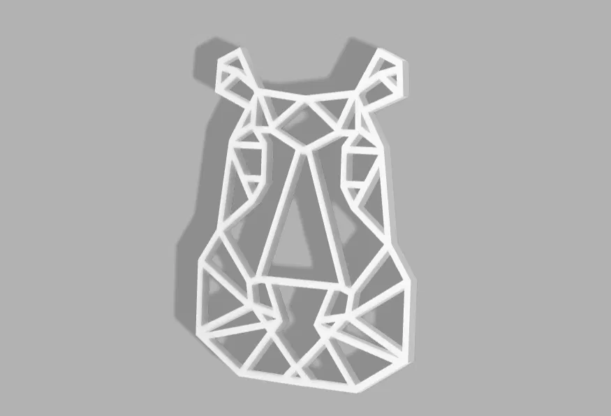 Tượng Hà Mã Hình Học - Image 2