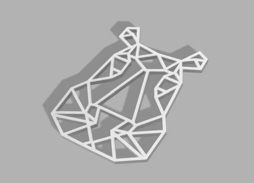 Tượng Hà Mã Hình Học - Image 3