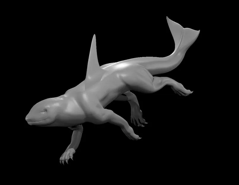 Mô hình Akhlut - Nửa Cá Voi, Nửa Sói - Image 2