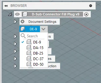 Tấm Che Lỗ Chờ Đầu Nối D-Sub - Image 1