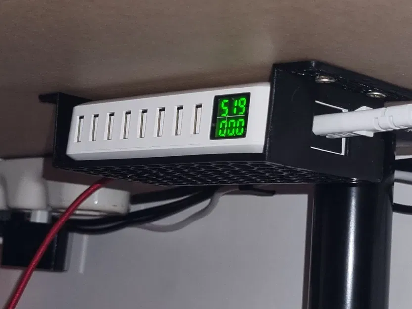Giá đỡ dưới bàn cho sạc ILEPO nhiều cổng USB (8 cổng) - Image 1