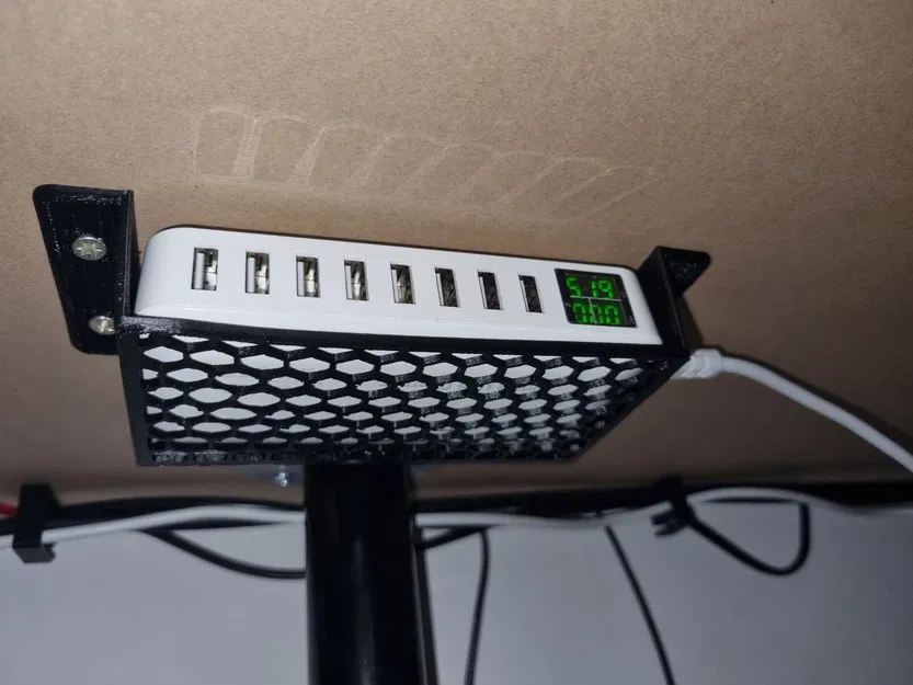 Giá đỡ dưới bàn cho sạc ILEPO nhiều cổng USB (8 cổng) - Image 2